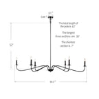 Klassischer französischer Mini-Kronleuchter mit sechs Leuchten und Kerzenbeleuchtung