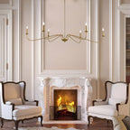 Klassischer französischer Mini-Kronleuchter mit sechs Leuchten und Kerzenbeleuchtung