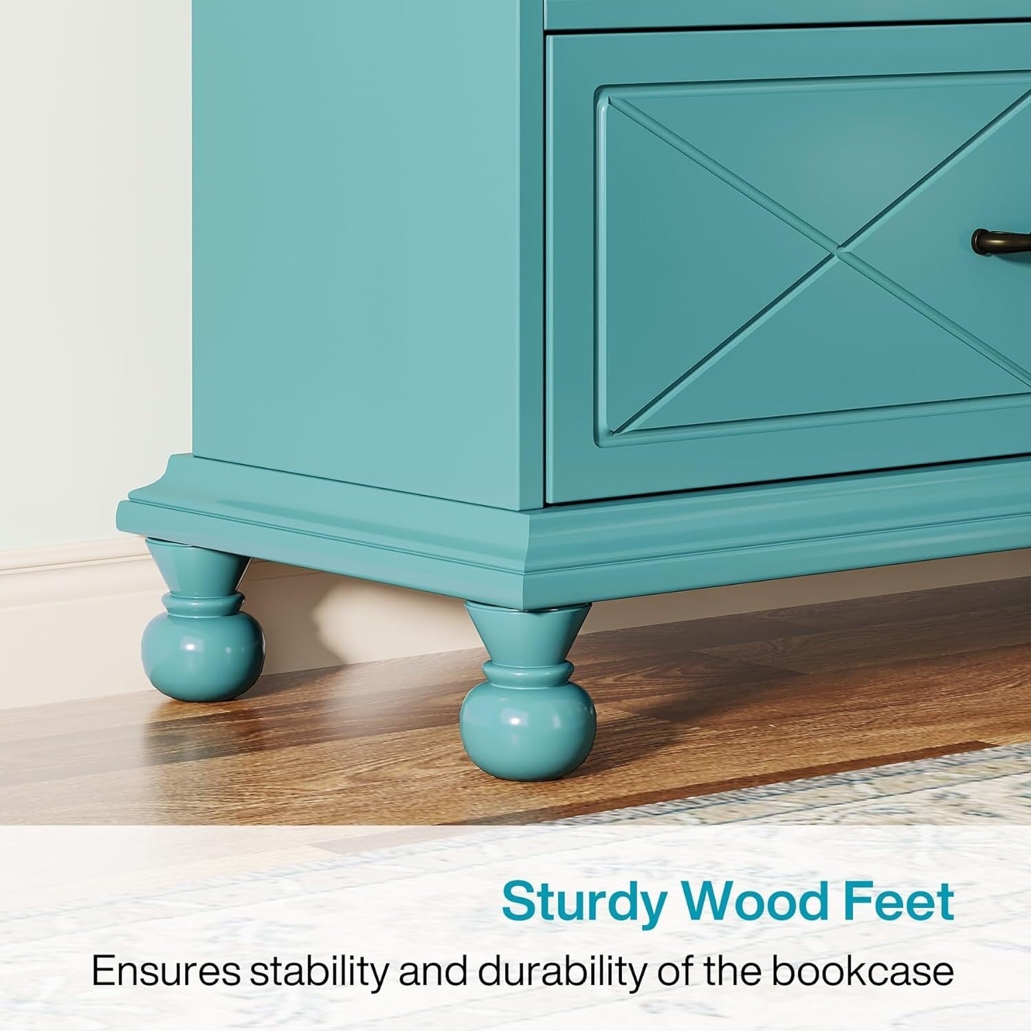 Bücherregal mit 6 Ablagen und Schublade, 71 Bücherregal für das Wohnzimmer