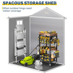 6 Fuß x 4 Fuß / 6 Fuß x 8 Fuß / 8 Fuß x 6 Fuß / 8 Fuß x 10 Fuß wetterfester Geräteschuppen aus Kunstharz mit Boden und Turm