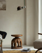 Tribal-Skulpturen-Beistelltisch