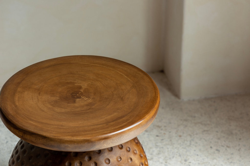 Tribal-Skulpturen-Beistelltisch