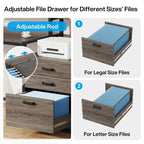 63-Zoll-Computertisch mit Monitorständer, ergonomischer Home-Office-Schreibtisch mit Schubladen und Aktenschrank