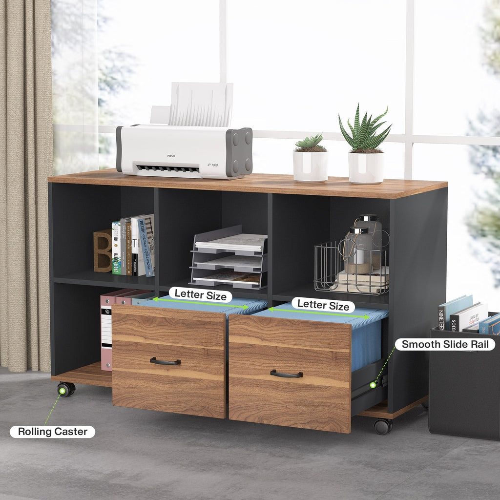 63-Zoll-L-förmiger Computertisch mit 47-Zoll-Aktenschrank, Schreibtisch-Set für das Homeoffice