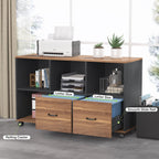 63-Zoll-L-förmiger Computertisch mit 47-Zoll-Aktenschrank, Schreibtisch-Set für das Homeoffice