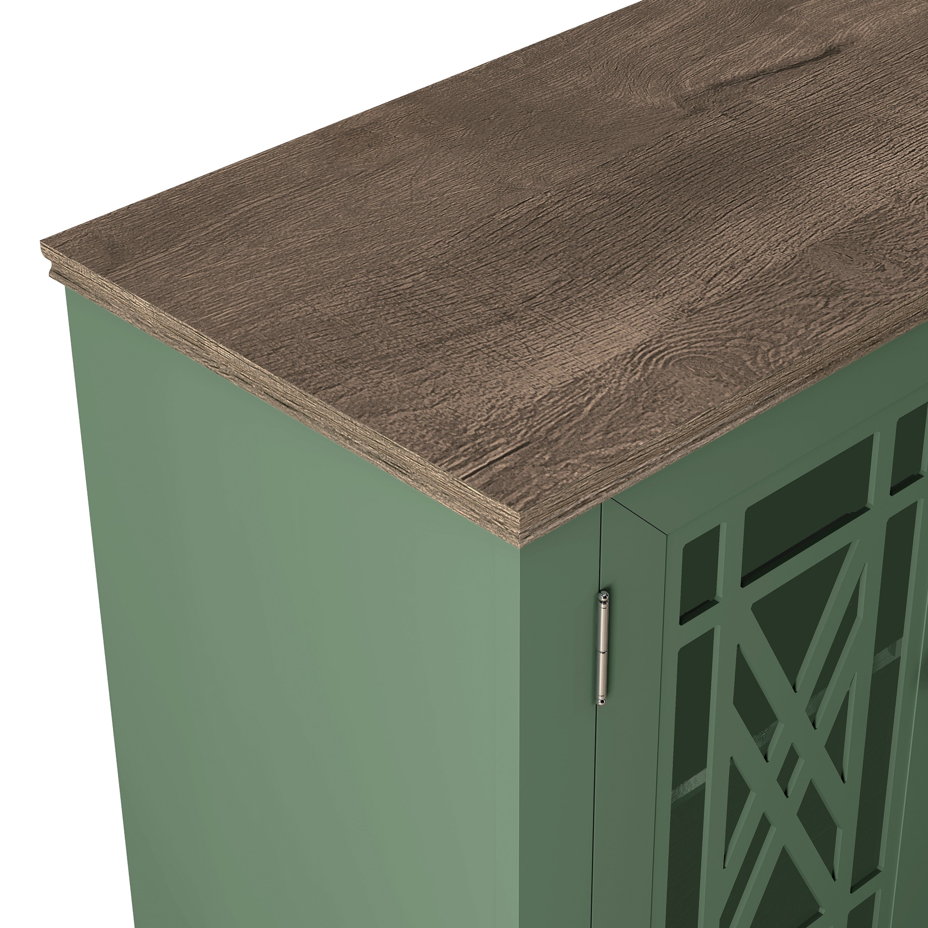 63 Zoll breites Buffet-Sideboard aus Holz im Vintage-Stil