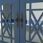 63 Zoll breites Buffet-Sideboard aus Holz im Vintage-Stil