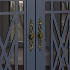 63 Zoll breites Buffet-Sideboard aus Holz im Vintage-Stil