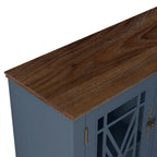 63 Zoll breites Buffet-Sideboard aus Holz im Vintage-Stil