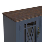 63 Zoll breites Buffet-Sideboard aus Holz im Vintage-Stil