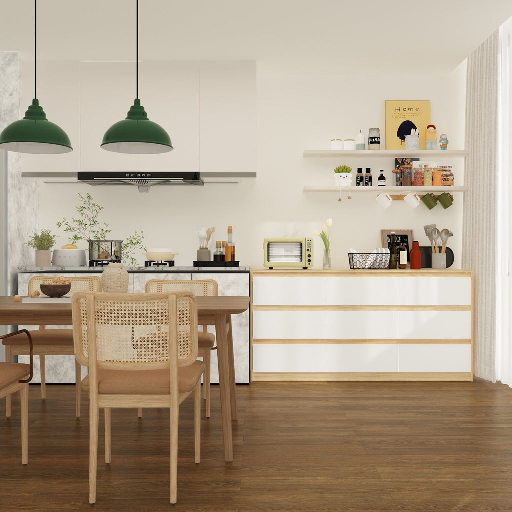 63W 9-Schubladen-Kommode, Akzentkommode für Wohnzimmer und Schlafzimmer