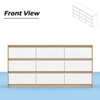 63W 9-Schubladen-Kommode, Akzentkommode für Wohnzimmer und Schlafzimmer