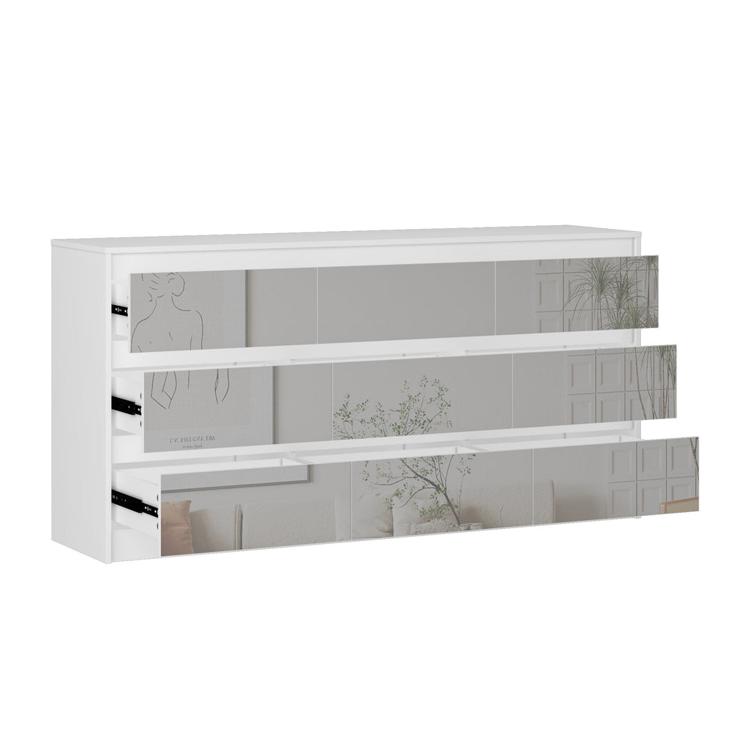 63W 9-Schubladen-Kommode, Akzentkommode für Wohnzimmer und Schlafzimmer