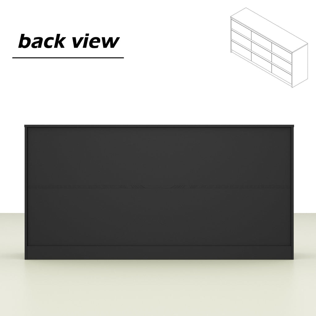 63W 9-Schubladen-Kommode, Akzentkommode für Wohnzimmer und Schlafzimmer