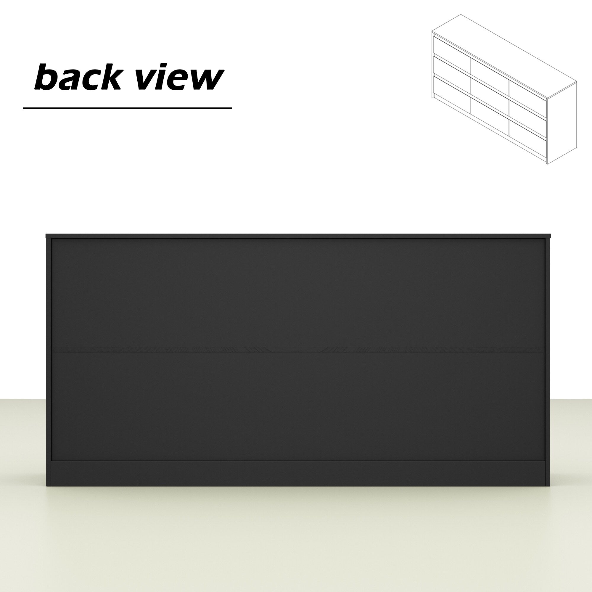 63W 9-Schubladen-Kommode, Akzentkommode für Wohnzimmer und Schlafzimmer