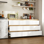 63W 9-Schubladen-Kommode, Akzentkommode für Wohnzimmer und Schlafzimmer