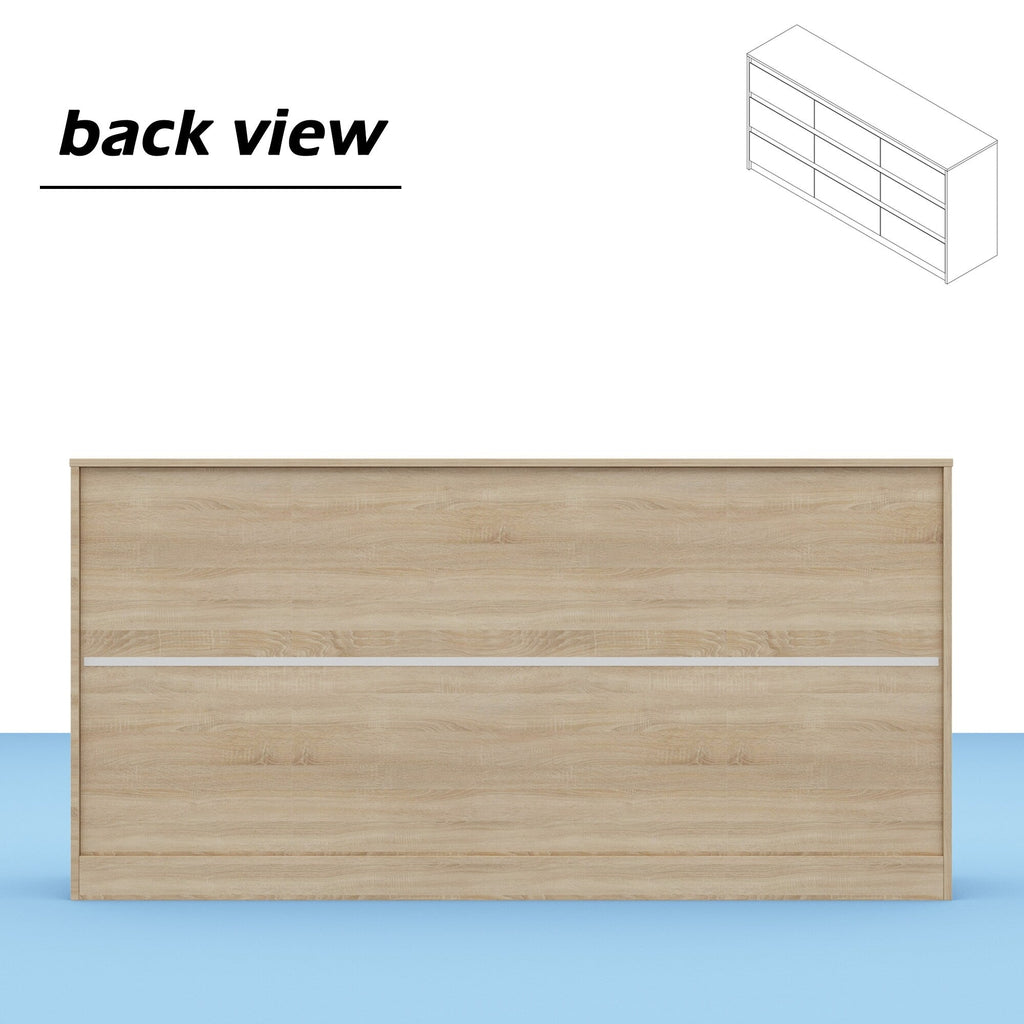 63W 9-Schubladen-Kommode, Akzentkommode für Wohnzimmer und Schlafzimmer