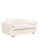 64,96 € Samt-Schlafsofa (3-in-1) mit verstellbarer Rückenlehne, Staufach und einer Tragkraft von 227 kg