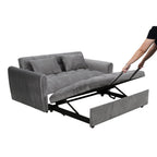 64,96 € Samt-Schlafsofa (3-in-1) mit verstellbarer Rückenlehne, Staufach und einer Tragkraft von 227 kg