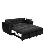 64,96 € Samt-Schlafsofa (3-in-1) mit verstellbarer Rückenlehne, Staufach und einer Tragkraft von 227 kg