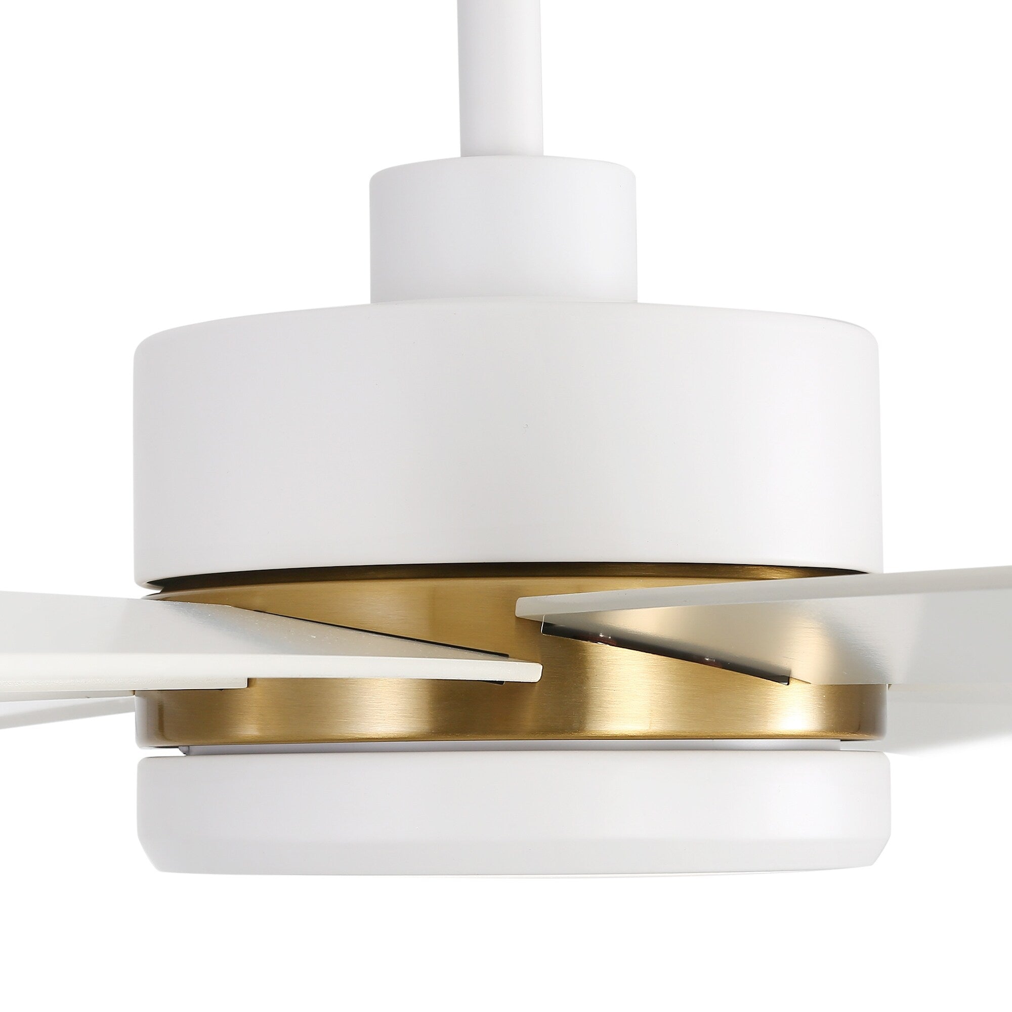 65 Zoll großer, schwarzer LED-Deckenventilator mit 8 Flügeln, Licht und Fernbedienung