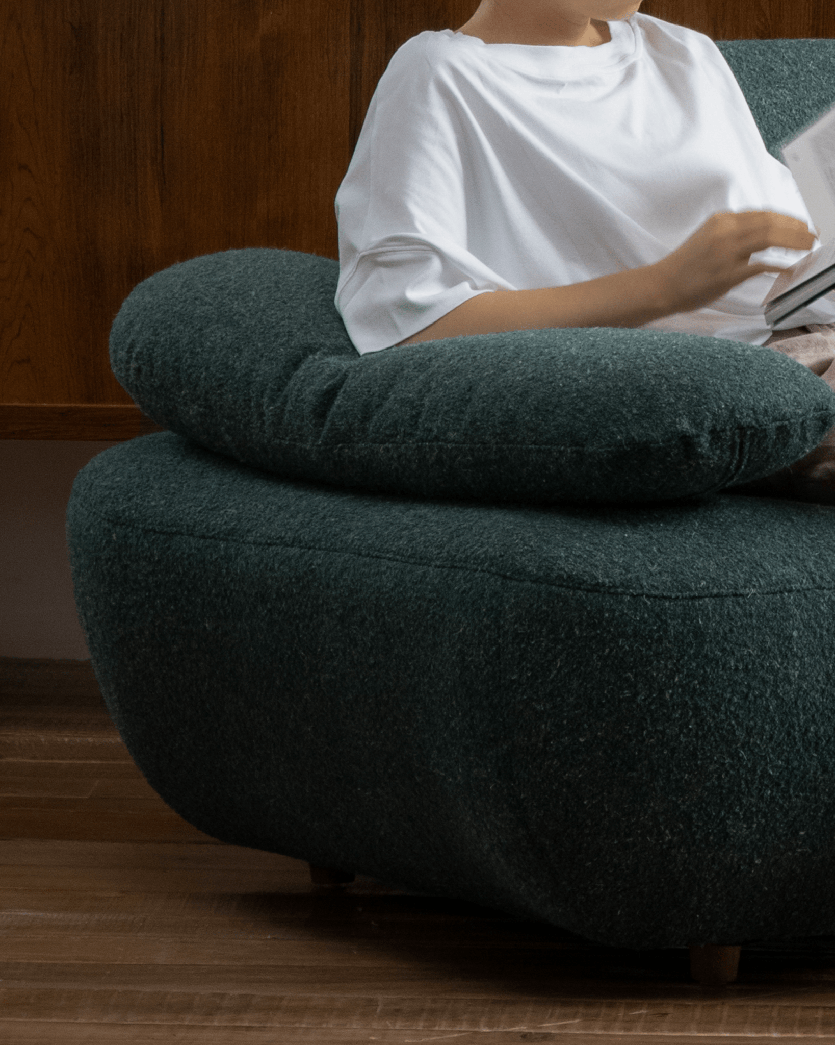 Gestein Bouclé Sessel