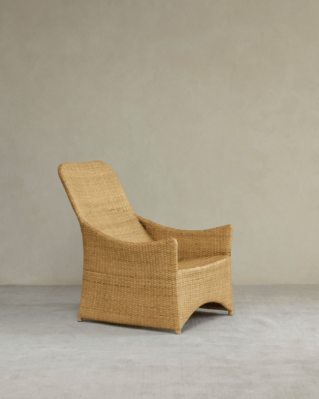 Gleit-Loungesessel aus Rattan