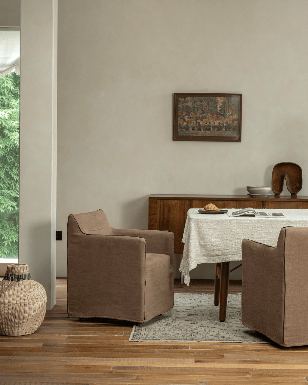 Ducy Leinen-Stuhlbezug