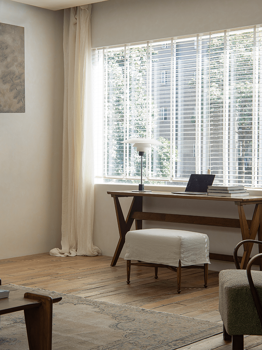 Crabby Slipcover Stool