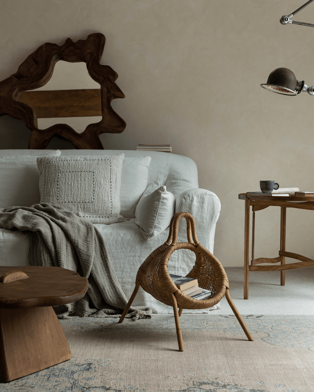 Molly Aufbewahrungskorb aus Rattan