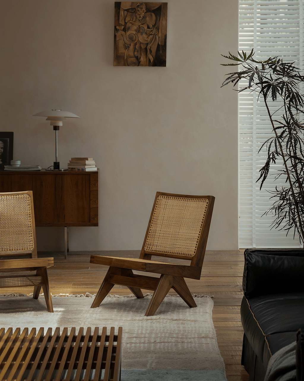 Chandigarh Armloser Sessel