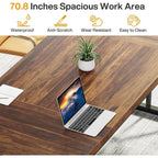 70,8-Zoll-Chefschreibtisch, großer Computerarbeitsplatz