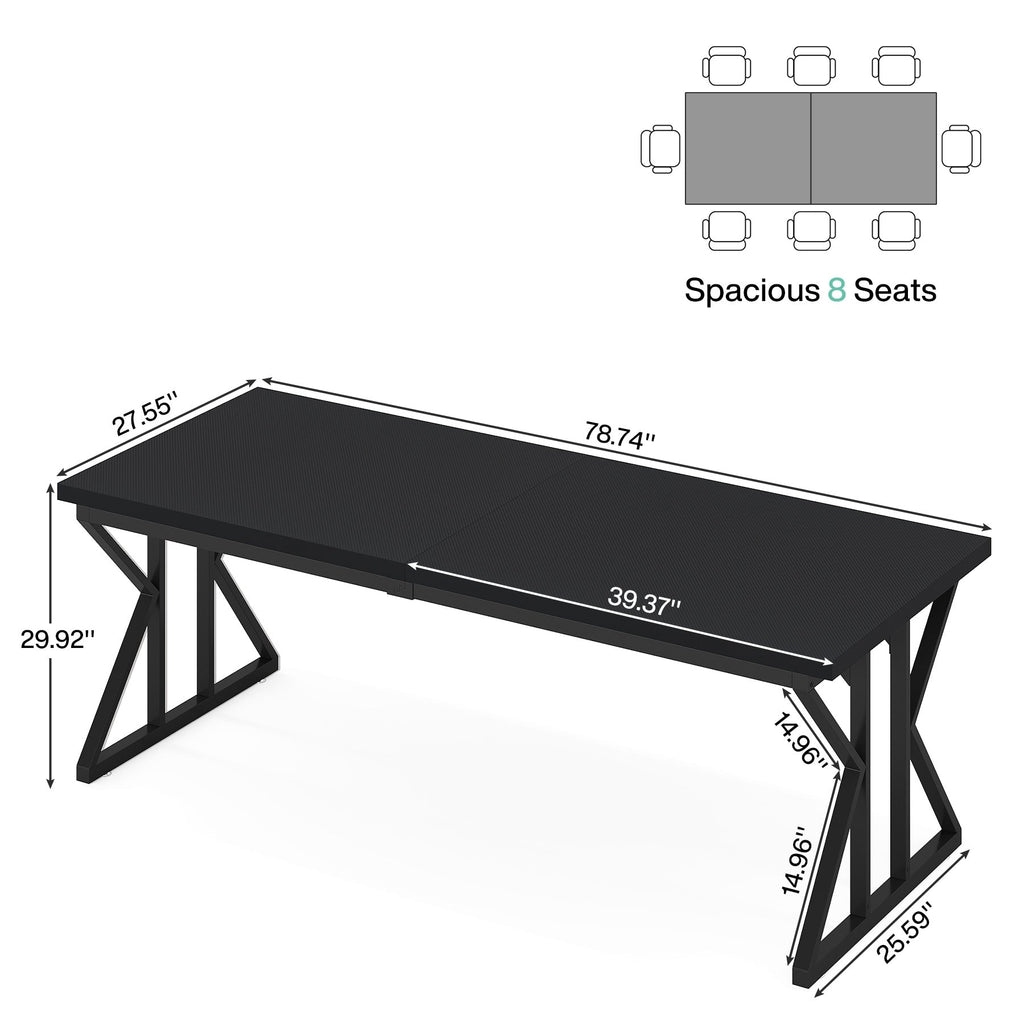 70,8-Zoll-Chefschreibtisch, großer Computerarbeitsplatz
