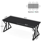 70,8-Zoll-Chefschreibtisch, großer Computerarbeitsplatz