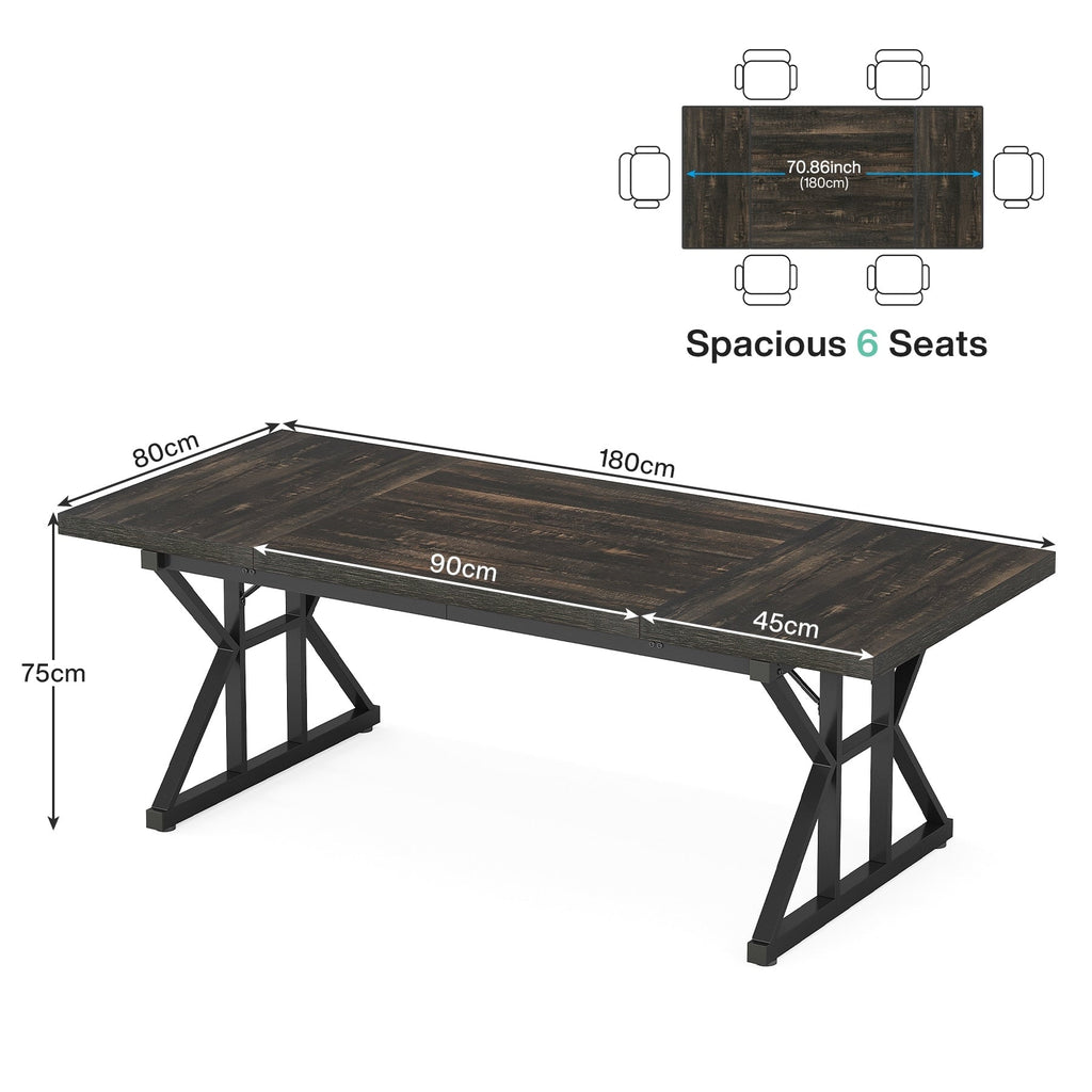 70,8-Zoll-Chefschreibtisch, großer Computerarbeitsplatz