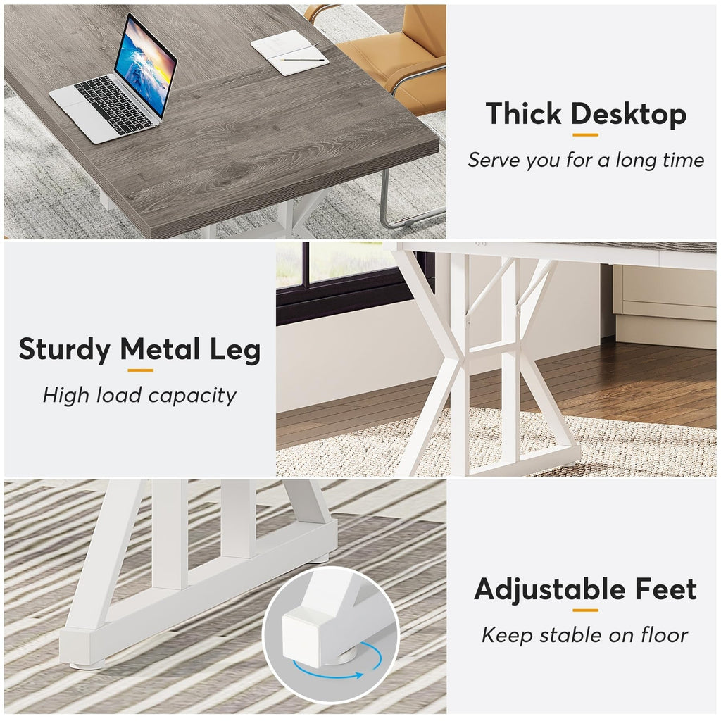 70,8-Zoll-Chefschreibtisch, großer Computerarbeitsplatz