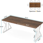 70,8-Zoll-Chefschreibtisch, großer Computerarbeitsplatz