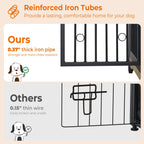 70,86'' Hundebox-Möbelstück für große Rassen, TV-Ständer mit Kissen und Doppelfächern (ohne Kissen)