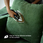 70,87 Gepolstertes Schlafsofa, ausziehbarer Sessel, bequemes Sofa für Wohnzimmer und Schlafzimmer, Chenille-Stoff