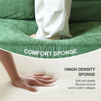 70,87 Gepolstertes Schlafsofa, ausziehbarer Sessel, bequemes Sofa für Wohnzimmer und Schlafzimmer, Chenille-Stoff