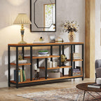 70,9 Zoll (180 cm) hoher Konsolentisch mit Stauraum, 3-stufiger Eingangstisch für Flur