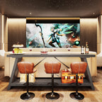 70,9 Zoll langer Konsolentisch aus rustikalem Holz mit Ablagefläche