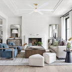 72-Zoll-Deckenventilator „Driftwood“ mit 6 Flügeln, Gleichstromanschluss, Beleuchtung und Fernbedienung