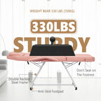 73 Verstellbare Massageliege für Schönheitssalons, Spas und Tattoo-Studios mit Hocker