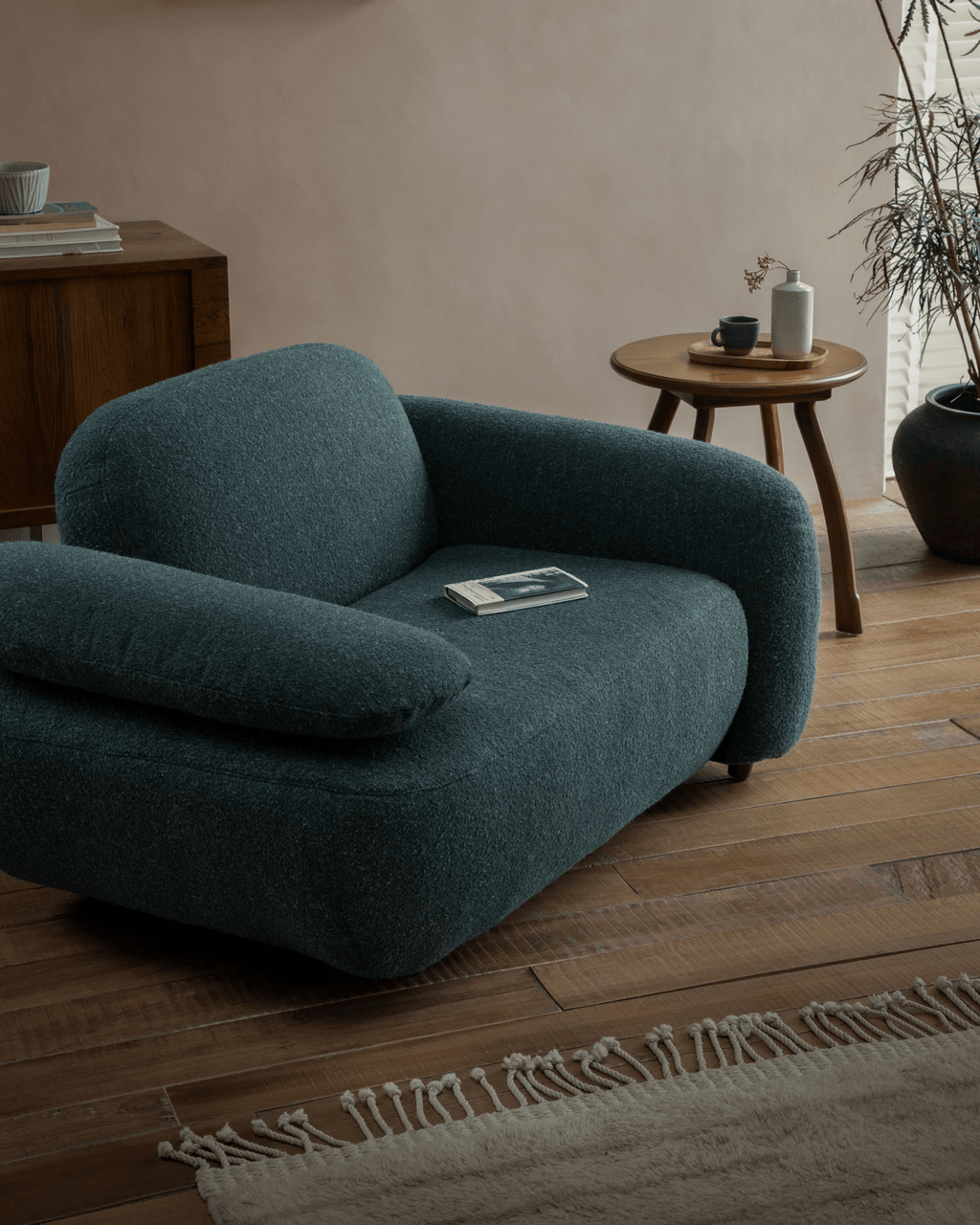 Gestein Bouclé Sessel