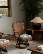 Ray Mini-Drehstuhl aus Rattan