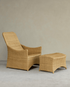 Gleit-Loungesessel aus Rattan