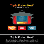 8,5-Liter-Multikocher mit 8-in-1-Funktion: Schongarer, Schmortopf, Dampfgarer, Glasdeckel, integrierter Löffel, ofenfester Topf bis 260 °C