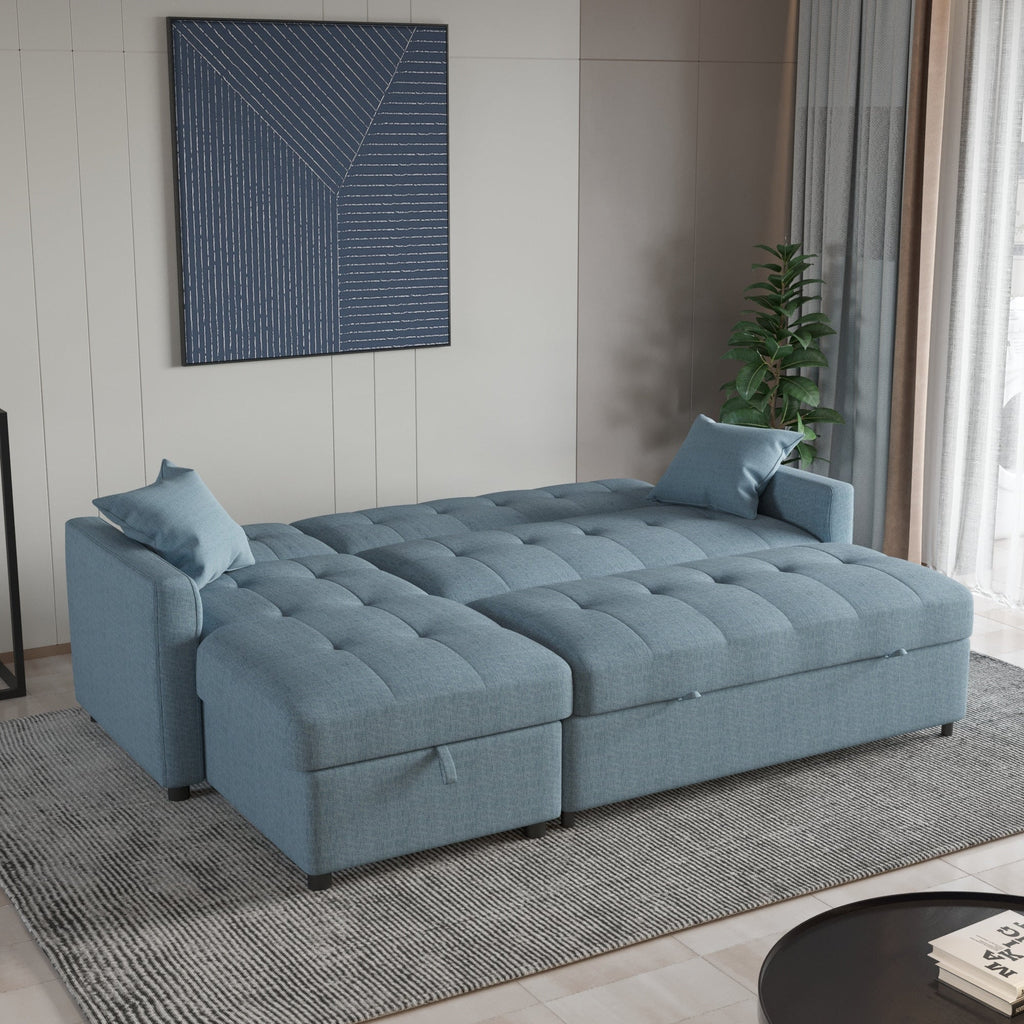 82 Zoll breites, wendbares Schlafsofa mit Chaiselongue