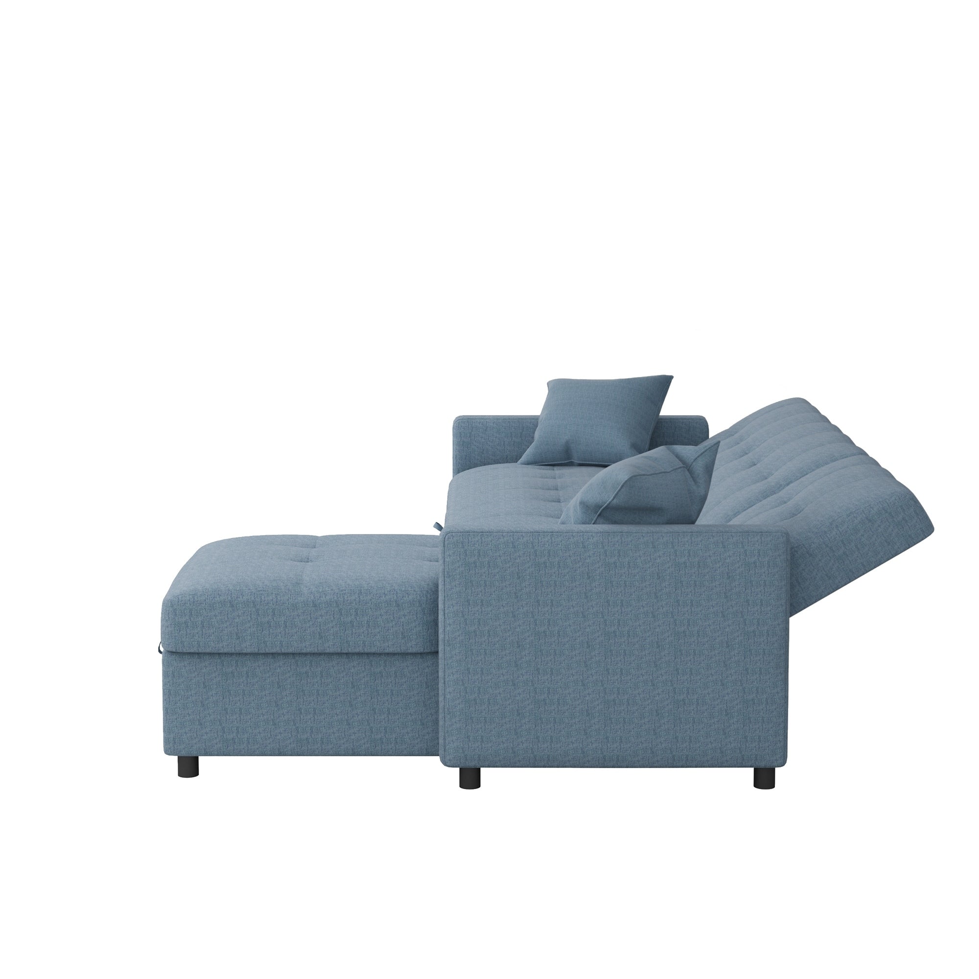 82 Zoll breites, wendbares Schlafsofa mit Chaiselongue